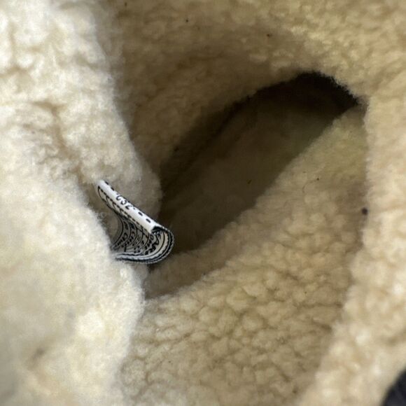 Bearpaw Amber Bootie Taupe Pull On Ankle Suede Patchwork Wool Sheepskin New W 8 - Picture 7 of 16